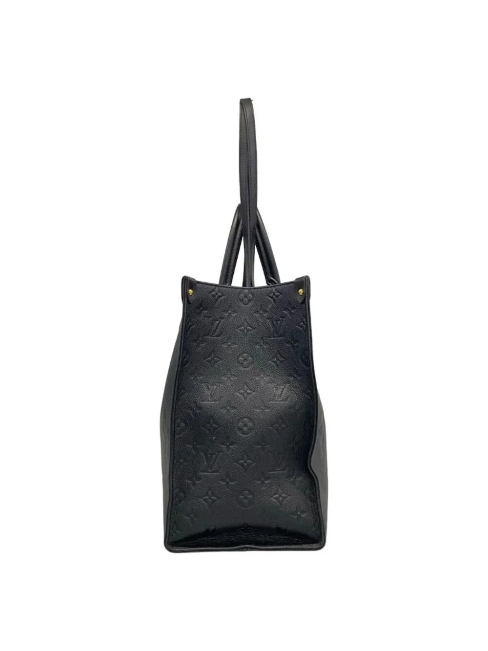 Louis Vuitton Tote Monogram Empreinte On The Go GM Noir Leather Cowhide